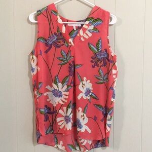 Violet + Claire Floral Sleeveless Top Size S